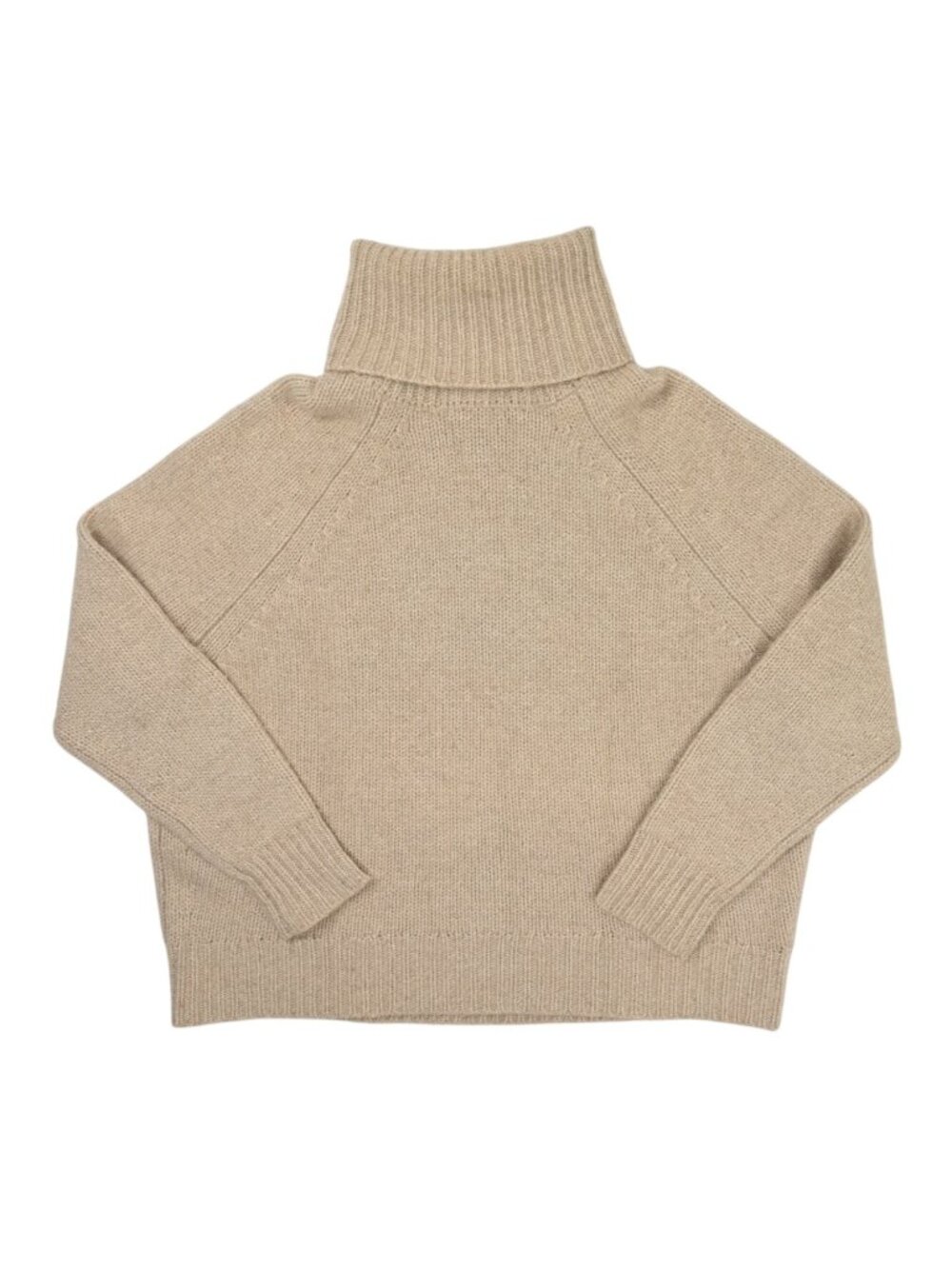 Nili Lotan Turtleneck Knit Sweater in Tan